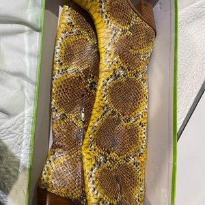 Sam Edelman snakeskin boots